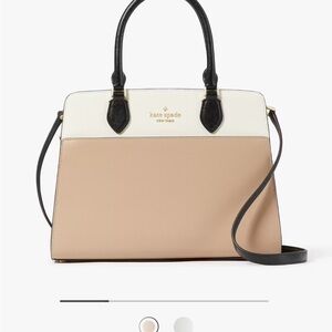 Kate Spade Black and Cream Satchel